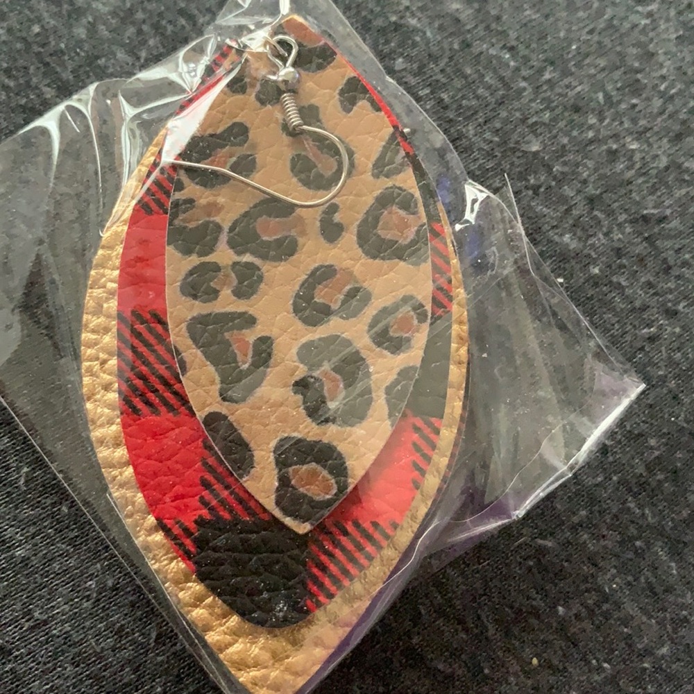 Faux Leather Earrings